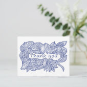 Dank je doodle briefkaart (Staand voorkant)