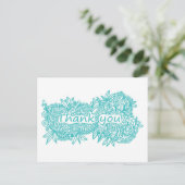 Dank je doodle briefkaart (Staand voorkant)