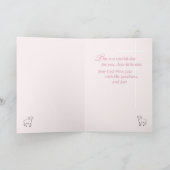 Dank je, Doop, Roze, Meisje, Lam Bedankkaart (Binnen)