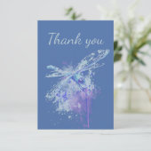 Dank je Dragonfly Dragonflies Wilderness Natuur Bedankkaart (Staand voorkant)