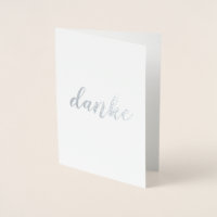 Dank je Duitse Bedank Borstel Schrift Elegant