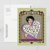 Dank je_ een ansichtkaart briefkaart (Voorkant / Achterkant)