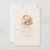 Dank je, een Latte koffiethema bedankt (Voorkant)