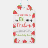Dank Je Een Meloen Watermeloen Baby Shower Favor Cadeaulabel (Achterkant)