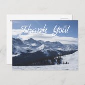Dank je. Een Uitzicht van de Snowy Alpine Mountain Briefkaart (Voorkant / Achterkant)
