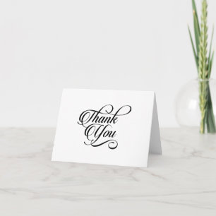 Dank je Elegante Moderne Stijlvolle Script Kaart