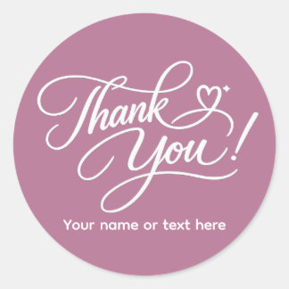 Dank je elegante sticker