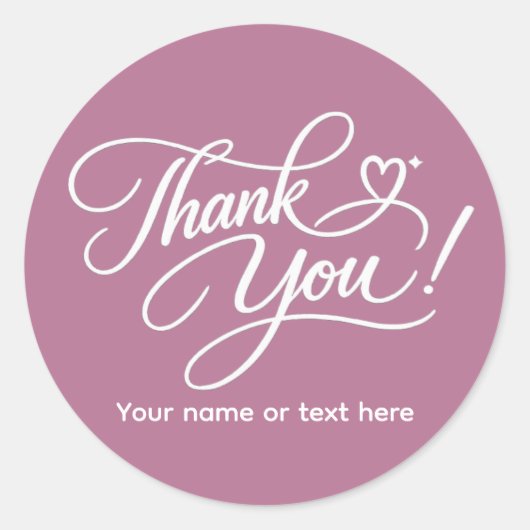 Dank je elegante sticker (Voorkant)