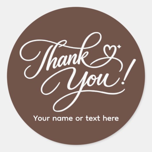 Dank je elegante sticker (Voorkant)