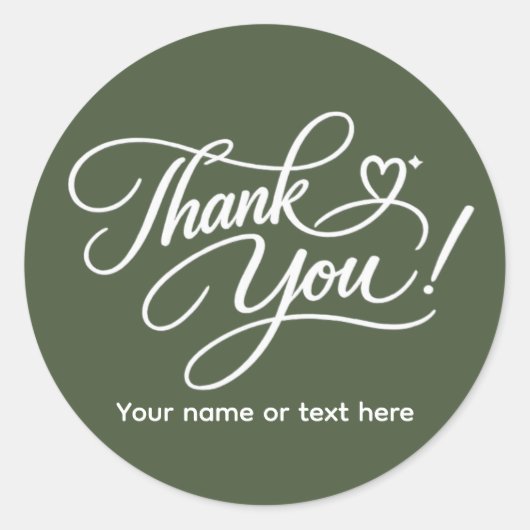 Dank je elegante sticker (Voorkant)