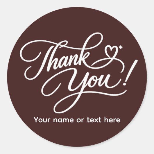 Dank je elegante sticker (Voorkant)