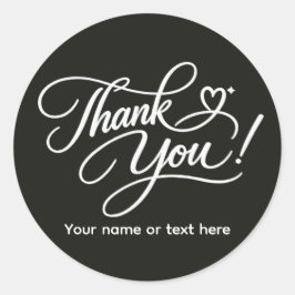 Dank je elegante sticker