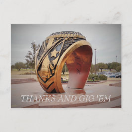 Dank je en Gig 'Em Briefkaart