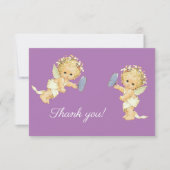 Dank je, engel met buterfly bedankkaart (Voorkant)