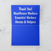 Dank je! Essentiële kaart voor zorgverleners (Binnen)