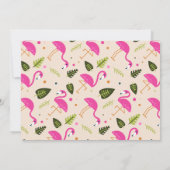 Dank je | Fabulous Modern Hot Pink Flamingo's Bedankkaart (Achterkant)