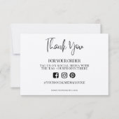 Dank je Fancy Calligraphy Custom Media Insert (Voorkant)