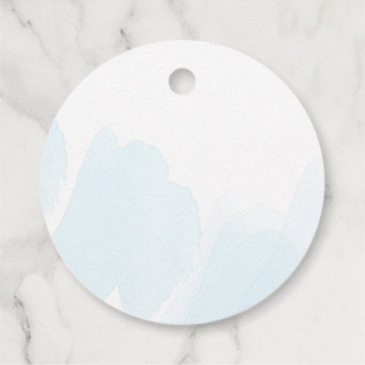 Dank je Favorietlabels Aquarel Blauw Bedankjes Labels (Achterkant)