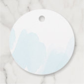 Dank je Favorietlabels Waterverf Blauw Bedankjes Labels (Achterkant)