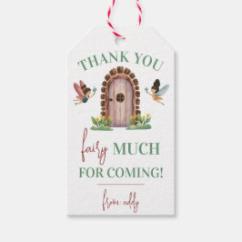 Dank je fee veel! Fee tuinhuis  Cadeaulabel
