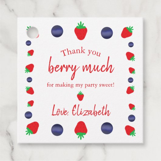 Dank Je Feestelijk Bedankjes Labels (Voorkant)