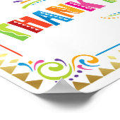 DANK JE Fiesta Party Sign Print (Hoek)