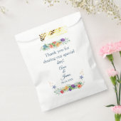 Dank je Floral Ocean Wedding Bedankzakje (Gezegeld)