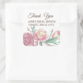 Dank je, Floral Vrijgezellenfeest Stickers (Tas)