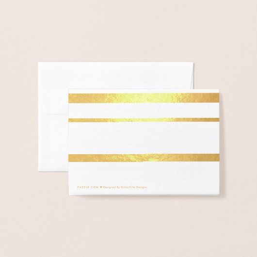 Dank je! Folie Note Kaart (Met envelop)