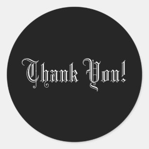 Dank je! Formele bruiloft tekst envelop zegel