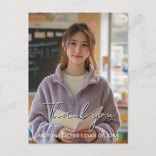 Dank je foto 2 van afstudeertraditie ansichtkaart briefkaart (Voorkant)