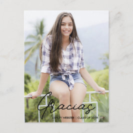 Dank je | Foto Afstudeer Dankjescadeaukaart Briefkaart