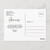 Dank je | Foto Afstudeer Dankjewel Briefkaart (Achterkant)