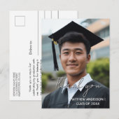 Dank je foto afstudeertraditie 3 ansichtkaart briefkaart (Voorkant / Achterkant)