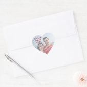 Dank je! Foto Hart Stickers (Envelop)