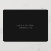 Dank je foto kaart - Oranje & Zwart (Achterkant)