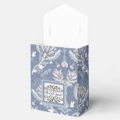 Dank je, French Damask Blauw Bedankdoosjes (Geopend)