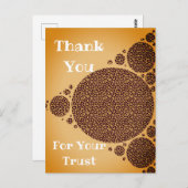 Dank je geduldige wilde kat Brown Dierenverzorger Briefkaart (Voorkant / Achterkant)