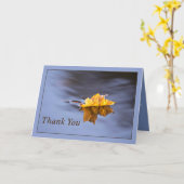 Dank je gele leder die drijft in de Kaart van het  (Gele Bloem)