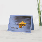 Dank je gele leder die drijft in de Kaart van het  (Voorkant)