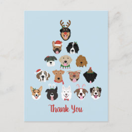 Dank Je Gelukkig Pawlidays Hond Kerstboom Briefkaart