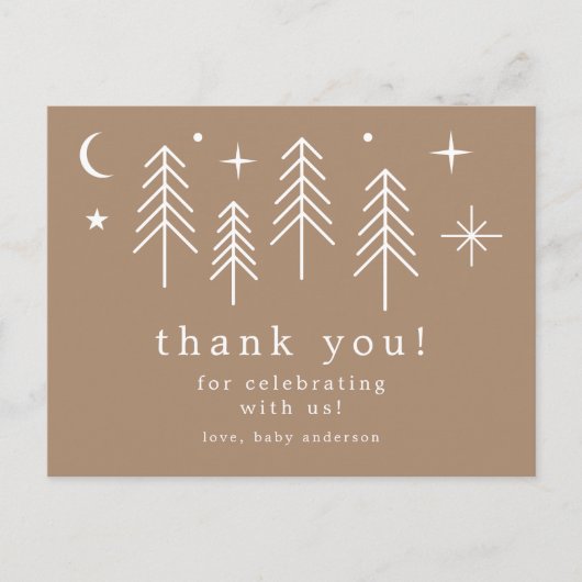 Dank je, gelukkige kampeerder briefkaart (Voorkant)