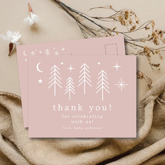 Dank je, gelukkige kampeerder briefkaart