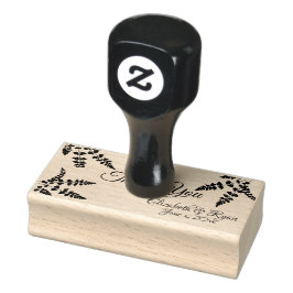 Dank je, gepersonaliseerde botanische varens rubberstempel