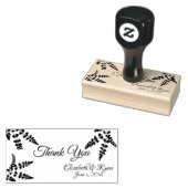 Dank je, gepersonaliseerde botanische varens rubberstempel (Gestempeld)