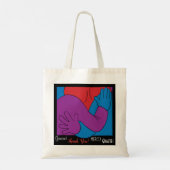Dank je Gepersonaliseerde Budget Tote Bag (Achterkant)