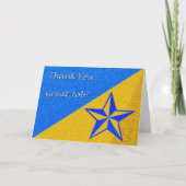 Dank je, geweldige Job Star Bedankkaart (Voorkant)