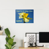 Dank je geweldige verpleegster kunstprints Verplee Poster (Thuiskantoor)
