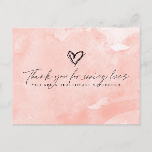 Dank je Gezondheidszorg Superheld Briefkaart (Voorkant)