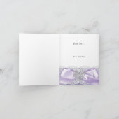 Dank je Girl First Heilige Commune Lavender Bedankkaart (Binnen)